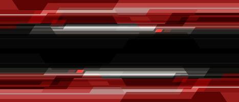 Abstract red black grey cyber light geometric technology futuristic overlap design modern creative background vector