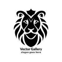 vector león logo diseño