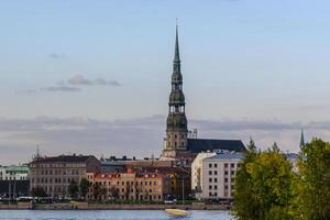 view of St. Peter's Church in Riga in Latvia 3 photo