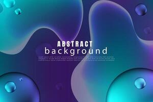 Colorful fluid 3D shapes. Abstract liquid gradient background, Wavy Background in Colorful Design. Fluid Shapes, Gradient design element for backgrounds, banners, wallpapers, posters and covers vector