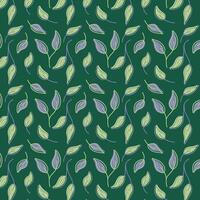 Leaves seamless pattern vector illustration