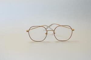 vintage glasses isolated on a white background photo