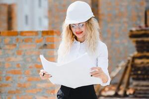 Portrait of an architect at work photo