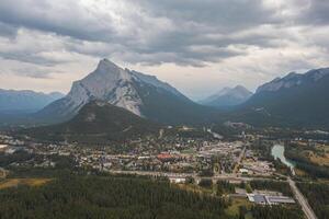 Aerial view of Banff photo