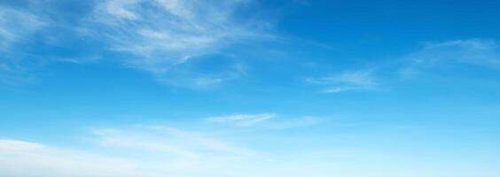 blue sky with white cloud background photo