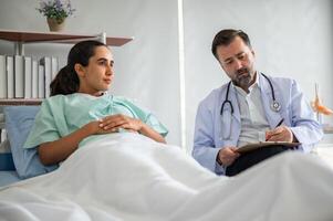 Medical Consultation Between Doctor and Patient in Discussion photo