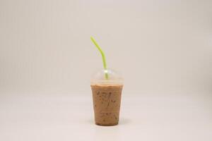 Cofee in cup in plastic photo