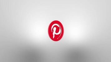 Pinterest logotyp animering video