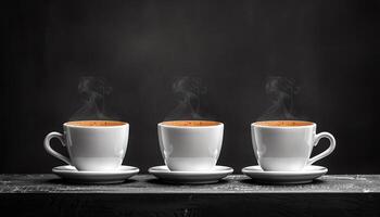 AI generated Coffee background image photo