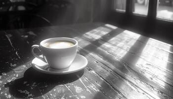 AI generated Coffee background image photo