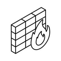 An amazing vector of firewall, internet security icon