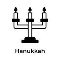 Get this amazing icon of candles in modern style, Hanukkah day vector design