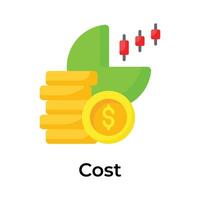 Trading cost vector design, ready to use and download icon