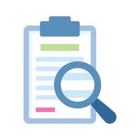 Have a look at this unique business audit icon in flat style vector