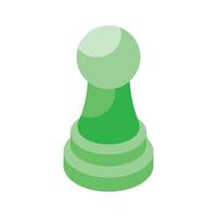 Get this beautifully designed icon of chess piece in trendy isometric style vector