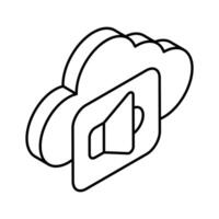 Get your hold on this creatively designed cloud marketing isometric vector