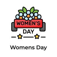 Women day vector design in modern style, feminism celebration, ready to use in websites and mobile apps