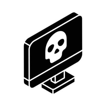 obtener esta increíble icono de computadora hackear en de moda estilo vector