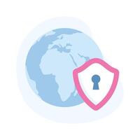 Check this carefully designed global protection icon in flat style vector