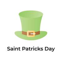 Creative and unique icon of st patrick day in modern design style vector