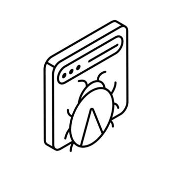 error en página web demostración concepto isométrica vector de malicioso sitio web