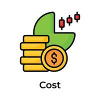 Trading cost vector design, ready to use and download icon