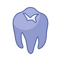 Isometric icon of tooth in trendy style, up for premium use vector