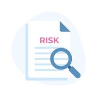 Get this amazing icon of risk assessment, risk management vector design