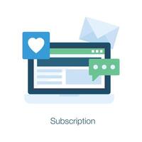 Check this premium concept icon of subscription, editable vector