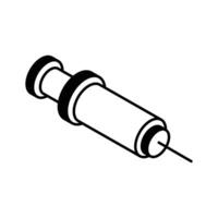 An amazing icon of injection in modern isometric style, ready to use and download vector