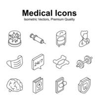 Get this eye catching medical and healthcare vectors set, ready to use and download