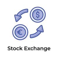 Get this amazing currency exchange vector design, editable icon