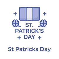 Creative and unique icon of st patrick day in modern design style vector