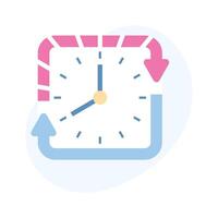 visualmente Perfecto icono de fecha límite en plano diseño estilo vector