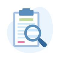 Have a look at this unique business audit icon in flat style vector