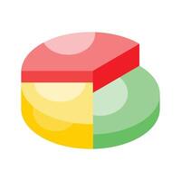 Grab this carefully crafted icon of Pie Graph, business analysis vector