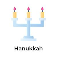 Get this amazing icon of candles in modern style, Hanukkah day vector design