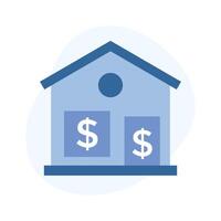 An amazing icon of house loan in flat style, ready to use vector