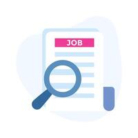 Have a look at this creatively designed flat icon of job search in flat style vector