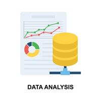 prima datos análisis concepto icono Listo a utilizar y editable vector