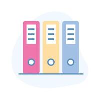 A vectors of files in modern style, trendy flat icon of binders