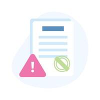 Get your hands on this creatively crafted icon of document alert in modern style vector