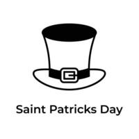 Creative and unique icon of st patrick day in modern design style vector