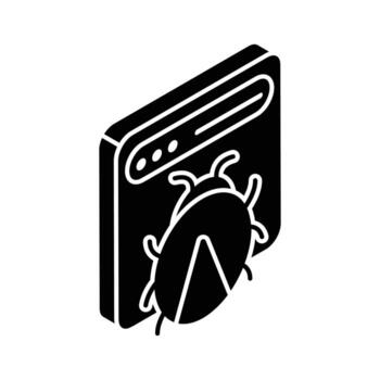 error en página web demostración concepto isométrica vector de malicioso sitio web