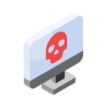 obtener esta increíble icono de computadora hackear en de moda estilo vector