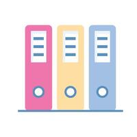 A vectors of files in modern style, trendy flat icon of binders