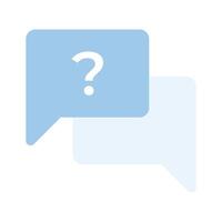 Flat style icon of query, question mark, ready for premium use vector