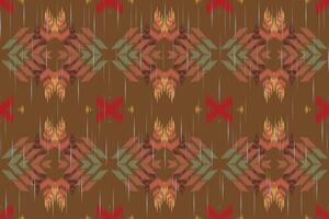 ikat floral cachemir bordado en blanco fondo.ikat étnico oriental modelo tradicional.azteca estilo resumen vector ilustración.diseño para textura,tela,ropa,envoltura,decoración,bufanda,alfombra