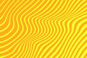 Abstract wave background with yellow color vector