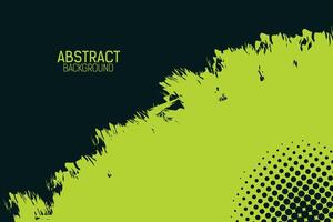 Abstract grunge background with green yellow color vector